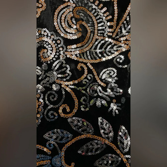 NWOT Dress the Population Malorie Velvet Sequin Bodycon Mini Dress Size Small - Picture 6 of 11